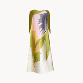 Print Pleated A Line Dress