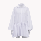 Puff Sleeve Shirt Dress