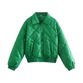 Quilted Vegan Leather Jacket