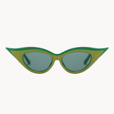 Retro Two-Tone Cat Eye Sunglasses