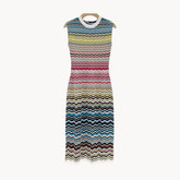 Sawtooth Stripes Knitted Dress