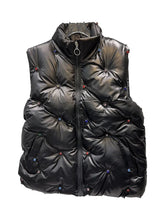 Sequined Quilted Stand Collar Vest