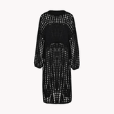 Side Split Knit Overlay Dress