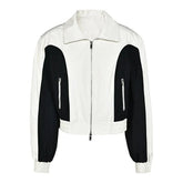 Side Welt Zip Pockets Bomber Jacket