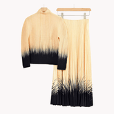 Silhouette Pleated Top and Skirt Set