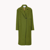 Single Button Loose Woolen Coat
