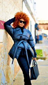 Tie Waist Spliced Knit Cuffs Jacket - @phenomenalkat