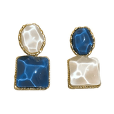 Square Baroque Freshwater Earrings