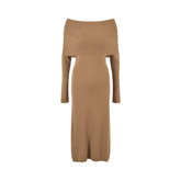 Strapless Knitted Midi Dress