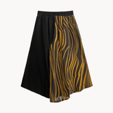 Striped Color Block Wide-Leg Pants