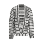 Striped Loose Knit Cardigan