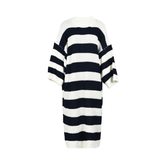Striped Loose Knitted Dress Sweater