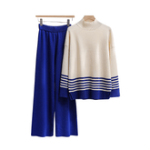 Stripes Sweater+Pants Knit Set