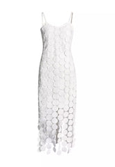 Solid Hollow Out Disc Design Dress