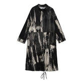 Tie Dye Loose Long Coat