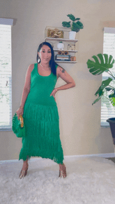 Tiered Tassel Knit Dress - @hownistyledit