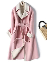 Two Tone Belted Trench Coat