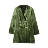 Velvety Emerald Green Blazer