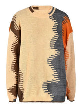 Waves Long Sleeve Knit Sweater