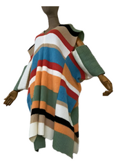 Vibrant Winter Knitted Kaftan Dress - WINI