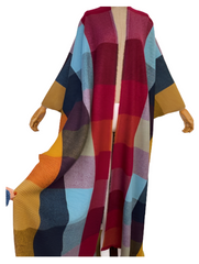 Premium Plaid Kimono Cardigan - WINI