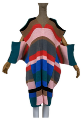Vibrant Winter Knitted Kaftan Dress - WINI