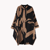 Wide-Waisted Woven Trench Coat