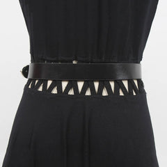 Decorative Buckle Leather Belt