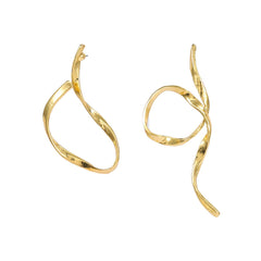 Asymmetric Minimalist Alloy Earrings