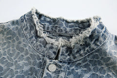 Animal Printed Multi Pocket Jacket