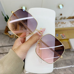 Gradient Lens Square Sunglasses