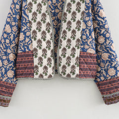 Double-Sided Print Quilted Loose Cotton Jacket