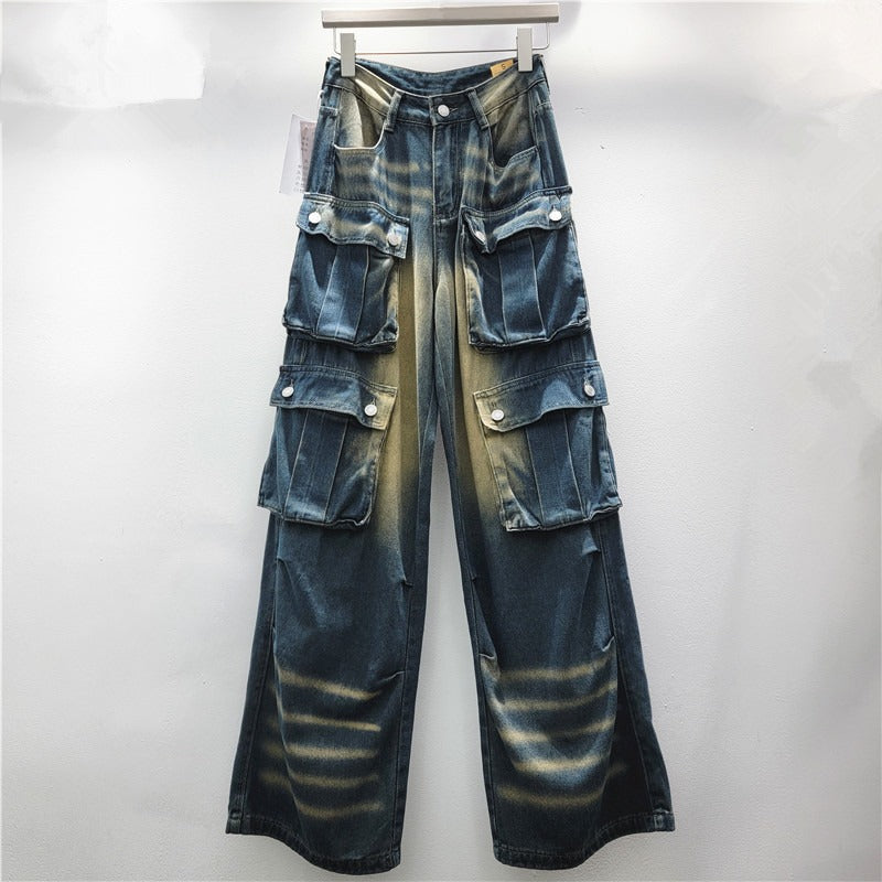 Distressed Vintage Work Jeans