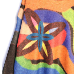 Multicolor Floral Knit Sweater
