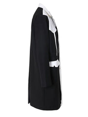 Elegant Color Block Long Blazer