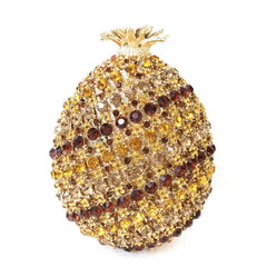 Rhinestones Pineapple Shaped Clutch Bag