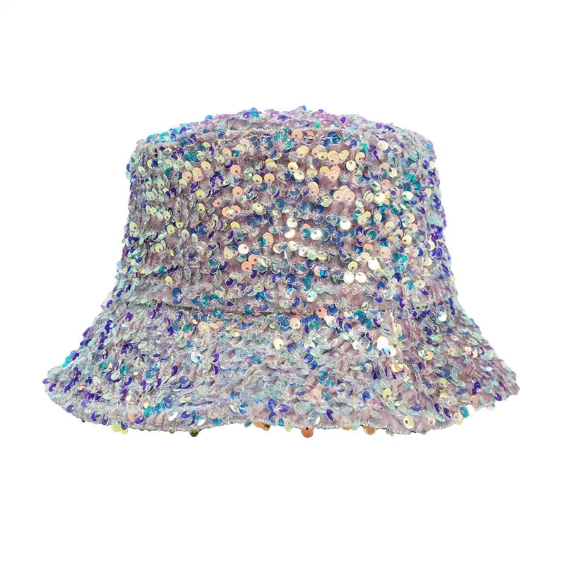 Casual Sequin Bucket Hat