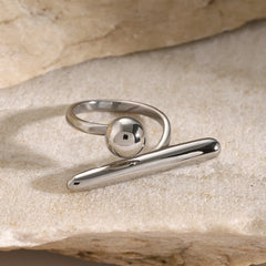 Stainless Steel Minimalist Classy Unique Ring