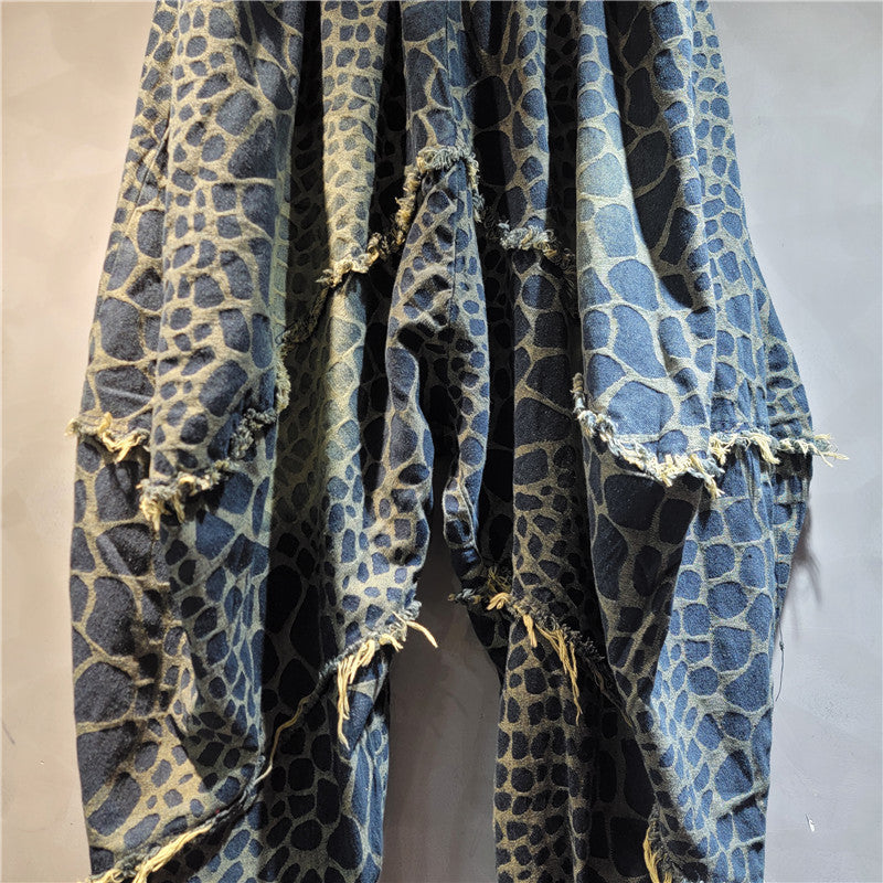 Animal Print Loose Fit Harem Pants