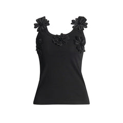 3D Flower Slim Camisole Top