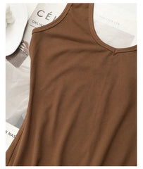 Scoop Neck Halter Knit Dress