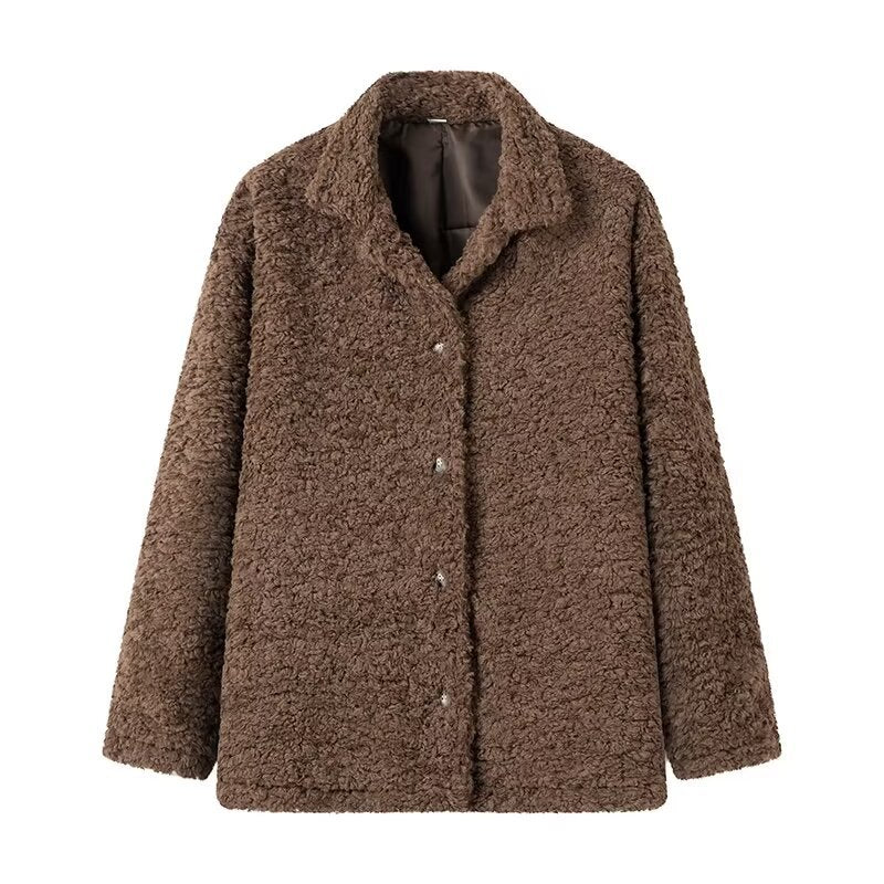 Loose Teddy Fluffy Loop Coat