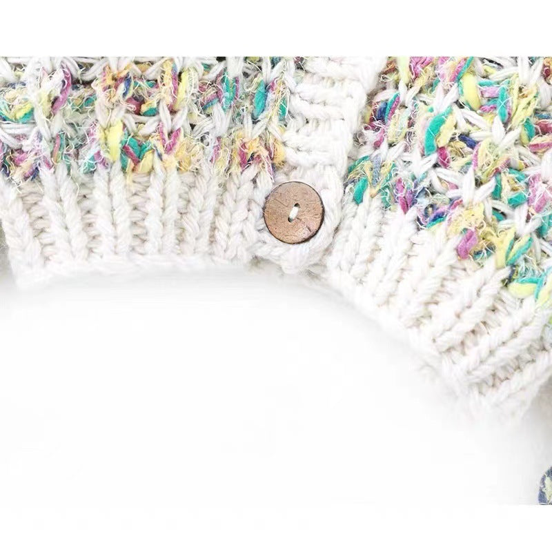Multicolor Chunky Knitted Cardigan