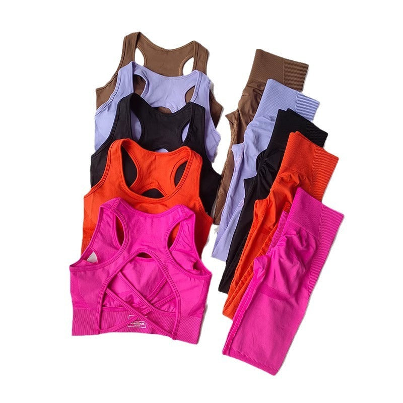 Seamless Yoga Top + Pants Set