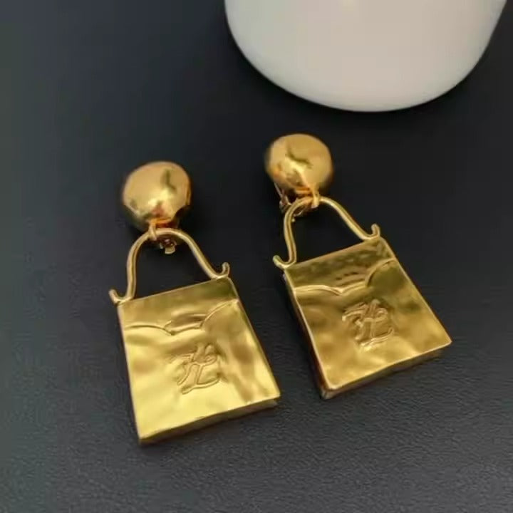 Vintage Handbag Earrings