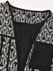 Pre Order:  Black Irregular Sleeveless Bandage V-Neck Vest