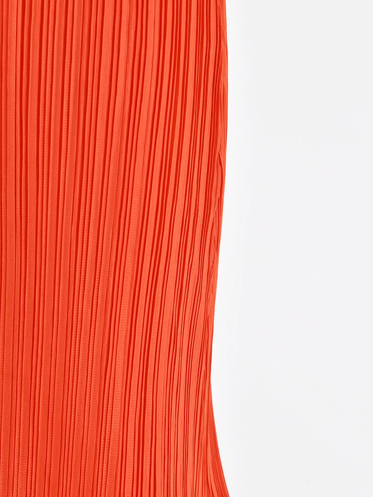 Pleated Short Sleeves Ruffle Dress