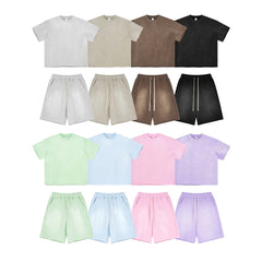 Spray Dyed T-Shirt and Shorts Set