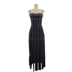 Slit Spaghetti Strap Maxi Dress
