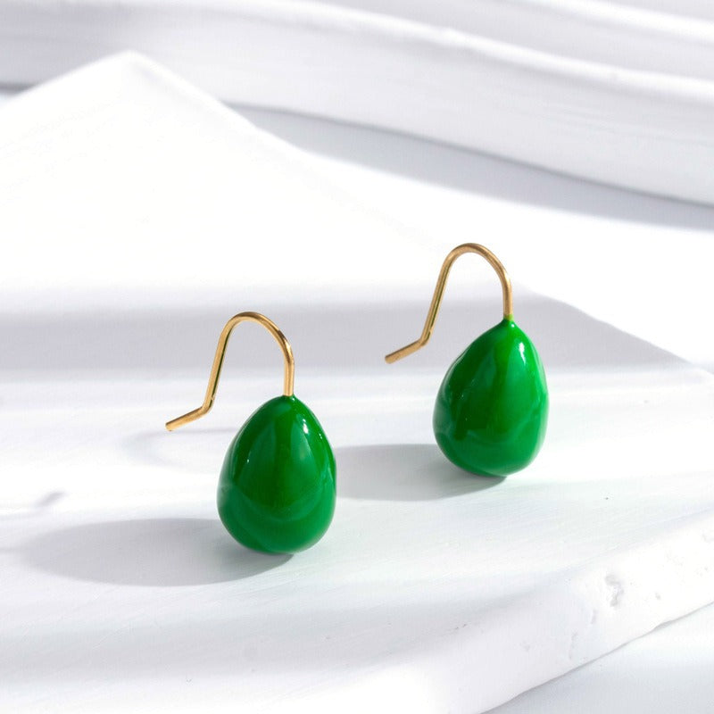 Water Drop Candy Hook Earrings